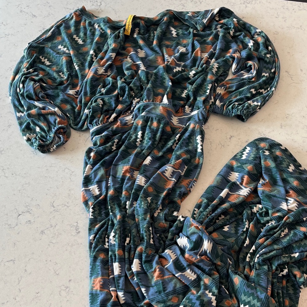 Rachel Pally short sleeve Maxi Dress, size Small tribal print